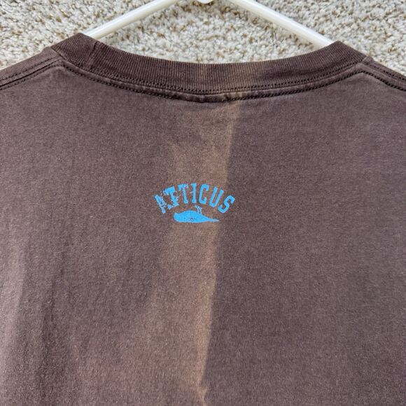 Vintage Atticus Shirt Mens Extra Large Brown Short Sleeve Raven Blink 182 Adult - Picture 9 of 15